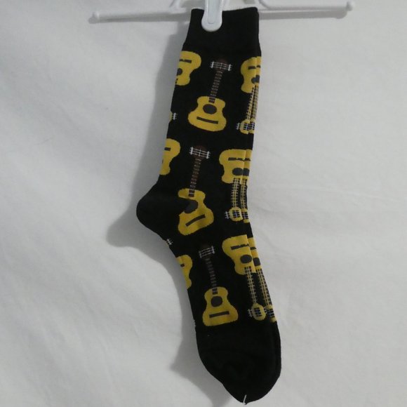 GUITAR SOCKS | Dress Socks | Novelty | Fun | Business | BNWOT - Picture 1 of 6